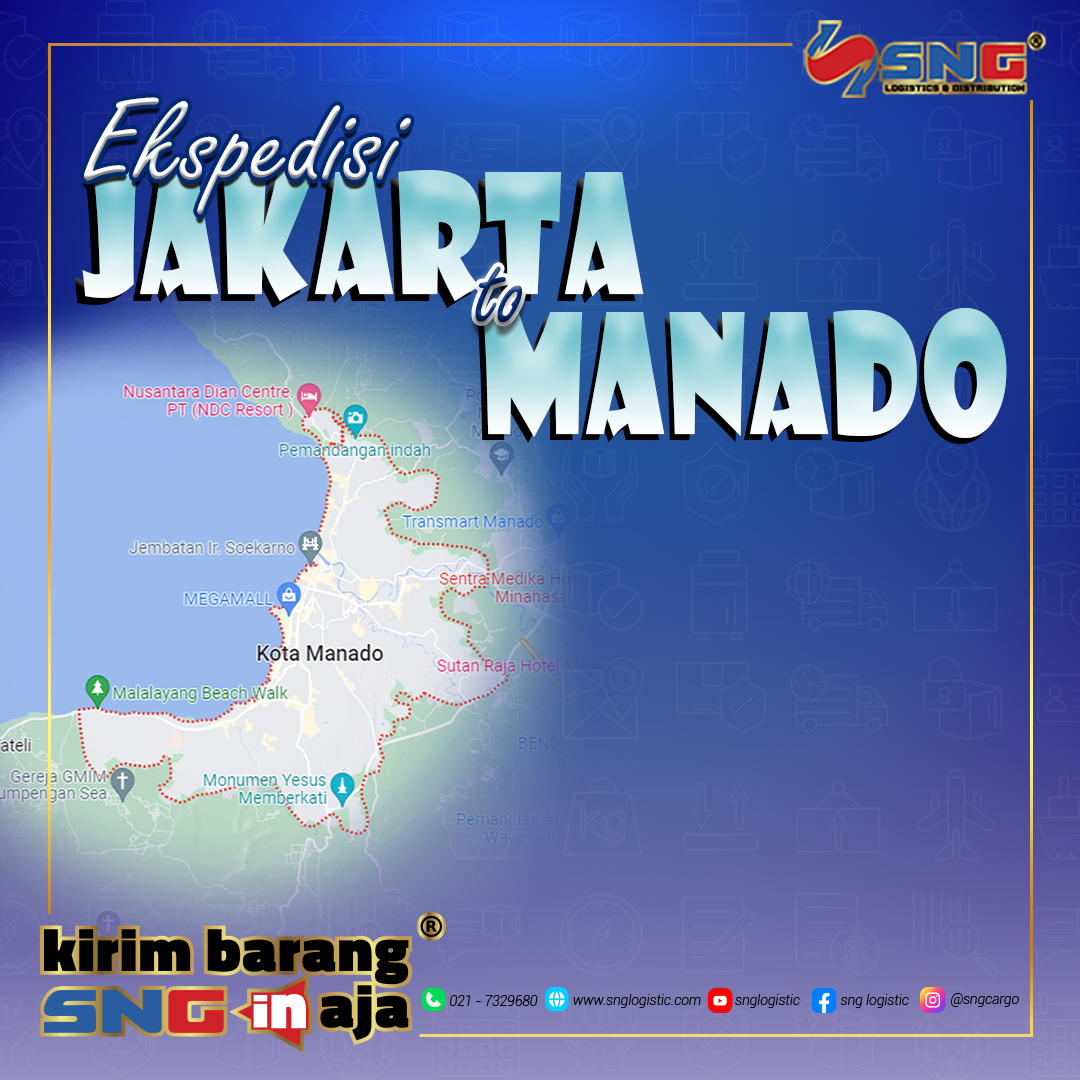 Ekspedisi Jakarta Manado via Laut dan Udara